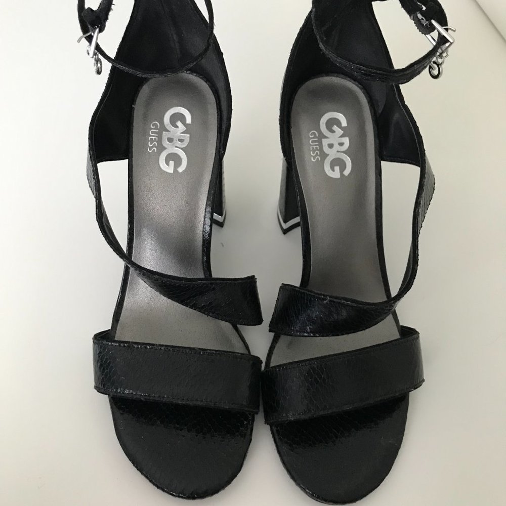 GBG Guess Black Block Heels